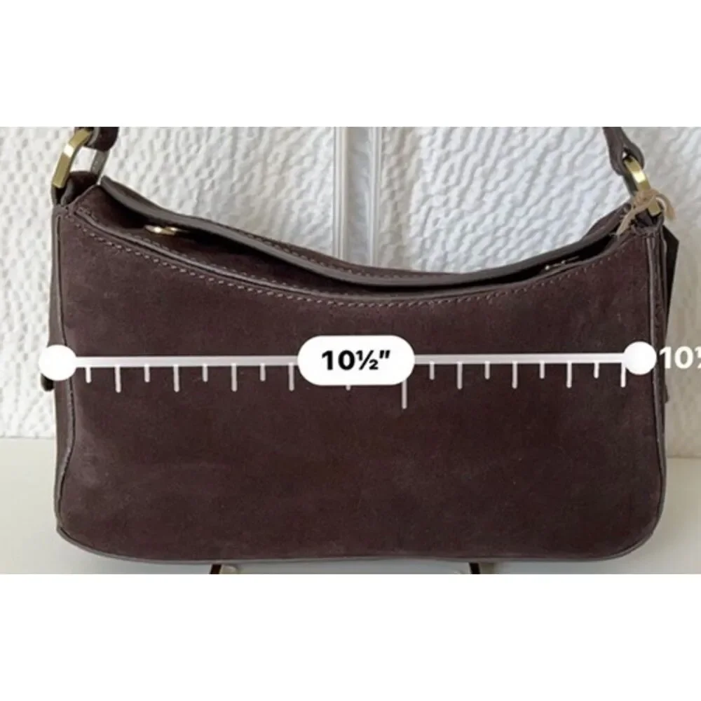NWT Deep brown Italian leather/suede convertible crossbody
